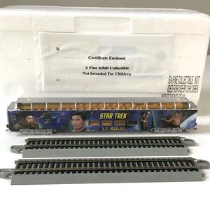 Star Trek Train Lt Sulu Dome Passenger Car With Straight Track Hawthorne Village